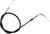 Black Vinyl Throttle Pull Cable 02-0541