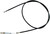 Black Vinyl Rear Hand Brake Cable 03-0270
