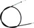 Black Vinyl Front Brake Cable 02-0063