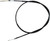 Black Vinyl Rear Brake Cable 05-0046