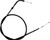 Black Vinyl Throttle Push Cable 02-0019