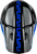 Kinetic Crest Helmet Grey/Black/Blue Xs