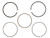 Piston Rings 76.95mm Kaw For Namura Pistons Only NA-20000-4R