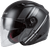 Of 77 Open Face Reform Helmet Matte Black/Silver 3x