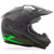 Gm 11 Dual Sport Expedition Helmet Matte Blk/Hi Vis Grn Sm
