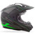 Gm 11 Dual Sport Expedition Helmet Matte Blk/Hi Vis Grn Sm
