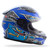 Youth Gm 49y Full Face Alien Helmet Black/Blue Ys