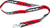 Lanyard Red/Black/White