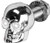 Lighted Skull Lic Plate Screw White