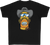 Stache Mullet Moto Youth Tee Black Yx