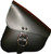 Leather Swingarm Bag Black W/Chrome Buckle