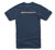 Linear Wordmark Tee Navy/Stone Lg