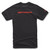 Linear Wordmark Tee Black/Warm Red Xl