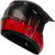 Mx 46 Frequency Off Road Helmet Matte Black/Red Sm