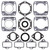 Vertex Gaskets  JLO-Cuyuna 2F440/2 6 Bolt Head Electric FC/2 Complete Gasket Kit w/ Oil Seals