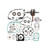 Vertex Honda Complete Engine Rebuild Kit WR101-195