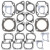Vertex Gaskets 82-84 John Deere Snowfire (Kawasaki) FC/2 Top End Gasket Kit