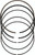 Vertex Piston 00-16 Suzuki DR-Z 400 400cc +4mm Big Bore Replacement Ring Set