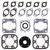 Vertex Gaskets 74-75 Brutanza 340 62mm Bore Complete Gasket Kit w/ Oil Seals