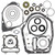 Vertex Gaskets 87-95 Yamaha YFM350ER Moto-4 Complete Gasket Kit w/ Oil Seals