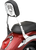 Backrest Insert Skull Chrome Fits Std