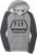 Women's Fly Track Hoodie Grey Heather/Charcoal Xl
