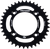 Rear Sprocket Aluminum 38t Blk