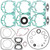 Vertex Pistons 10-14 Grand Touring Sport 600 ACE/04-09 GSX Sport 500 SS Complete Gasket Kit w/ Seals