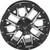 QuadBoss Barbwire 14X7 - 5+2 - 4/110 - Black Machined