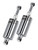 Bitubo HMG1 Twinshocks Adjustable: Spring Preload, Compression, Length, Black Spring HD015HMG12