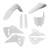 Acerbis 2025 Honda CRF250R/ CRF450R Full Plastic Kit - White 2985980002