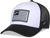 Flag Snapback Hat White/Black