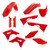 Acerbis 19-21 Honda CRF250RX/19-20 CRF450RX (Air Box Cover/ No Tank Cover) Full Plastic Kit - Red