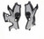 Acerbis 19+ Yamaha Tenere 700 Frame Guards- X-Grip - Black/Silver