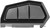 Kuryakyn Enygma Passenger Boards - Goss  Black