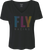 Women's Fly Like4like Tee Black Md