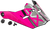 Visor W/Screws Mega Mx 46 Matte Black/Neon Pink Xs Sm Visor W/Screws Mega Mx 46 Matte Black/Neon Pink Xs Sm