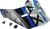 Visor W/Screws Mega Mx 46 Matte Blue/Black/White Md 2x Visor W/Screws Mega Mx 46 Matte Blue/Black/White Md 2x