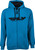 Fly Corporate Zip Up Hoodie Blue/Black Lg