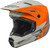 Youth Kinetic Straight Edge Helmet Matte Orange/Grey Yl
