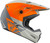 Youth Kinetic Straight Edge Helmet Matte Orange/Grey Yl