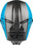 Kinetic Straight Edge Helmet Blue/Grey/Black Sm
