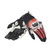 Dainese Mig 3 Unisex Leather Gloves Black/Red Spray/White - Large