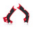 Acerbis 17-19 Honda CRF250R/RX/ CRF450R/RX Frame Guards- X-Grip - Red/Black