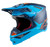 S.Tech S M10 Meta Helmet Black/Aqua/Orange Lg