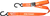 1.5" Tie Down Orange 2/Pk 1.5" Tie Down Orange 2/Pk