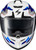 Exo T520 Full Face Helmet Zuse White/Blue Md