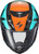 Exo R330 Full Face Helmet Tubbs Light Blue/Orange Xl