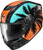 Exo R330 Full Face Helmet Tubbs Light Blue/Orange Md