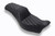 Mustang 06-17 HD Dble Diamond Squareback One-Piece, 2 Up Dyna Black w/Gunmetal Thread